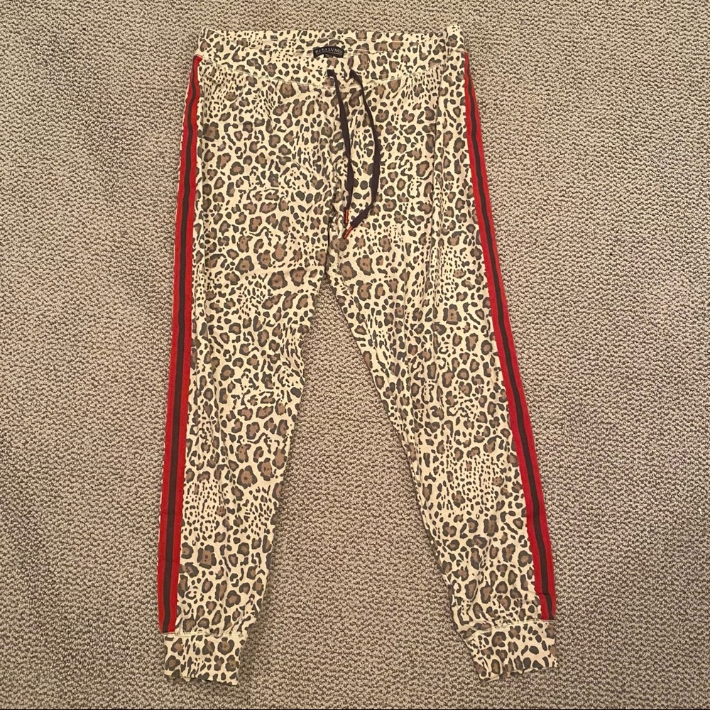 🌸 PJ SALVAGE 🌸 Pajama Bottoms Leopard Joggers